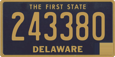 DE license plate 243380