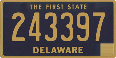 DE license plate 243397