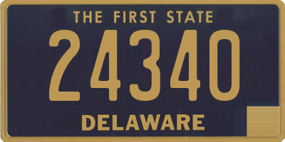 DE license plate 24340