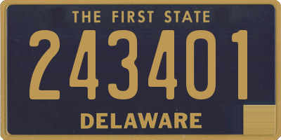 DE license plate 243401