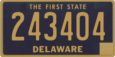 DE license plate 243404