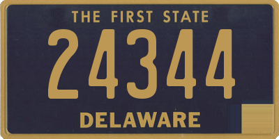 DE license plate 24344