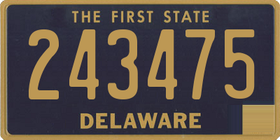 DE license plate 243475