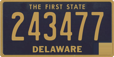 DE license plate 243477