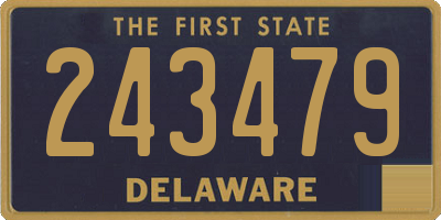 DE license plate 243479