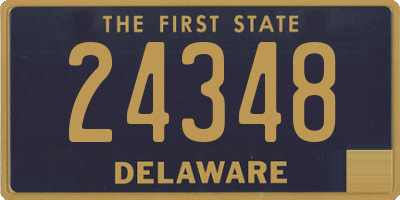 DE license plate 24348