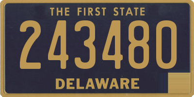 DE license plate 243480