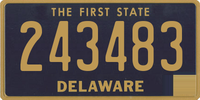 DE license plate 243483