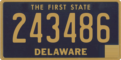 DE license plate 243486