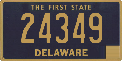 DE license plate 24349