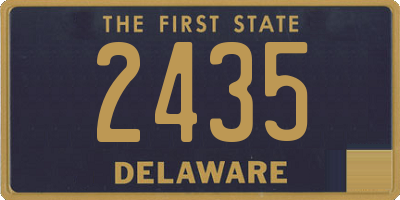 DE license plate 2435