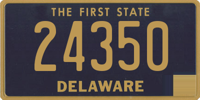 DE license plate 24350