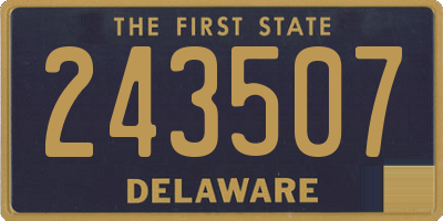 DE license plate 243507