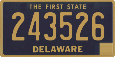DE license plate 243526