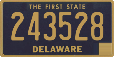 DE license plate 243528