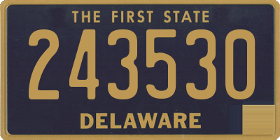 DE license plate 243530