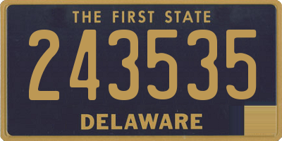 DE license plate 243535