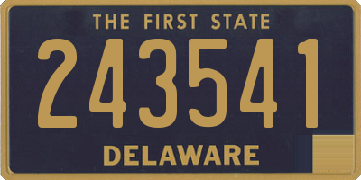 DE license plate 243541