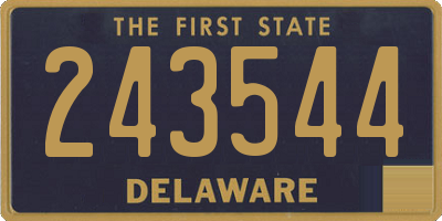 DE license plate 243544
