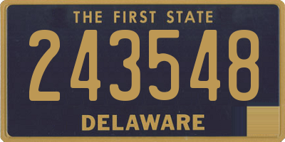 DE license plate 243548