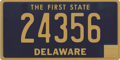 DE license plate 24356