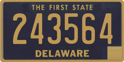 DE license plate 243564