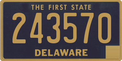 DE license plate 243570