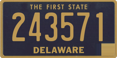 DE license plate 243571
