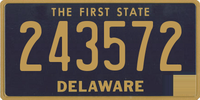 DE license plate 243572