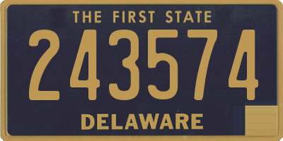 DE license plate 243574