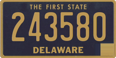DE license plate 243580