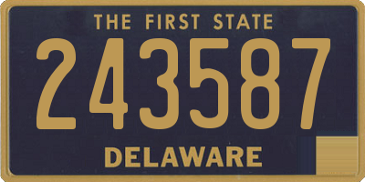 DE license plate 243587