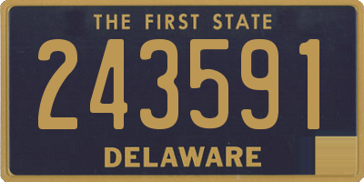DE license plate 243591
