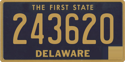 DE license plate 243620