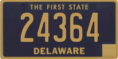 DE license plate 24364