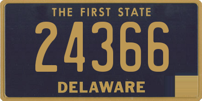 DE license plate 24366