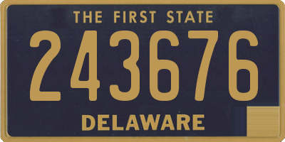 DE license plate 243676