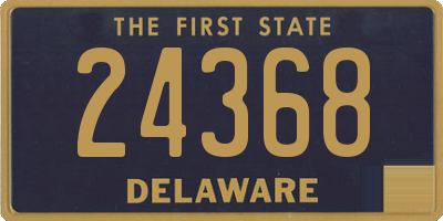 DE license plate 24368