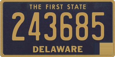 DE license plate 243685