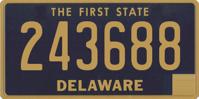 DE license plate 243688