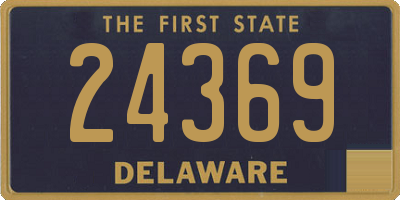 DE license plate 24369