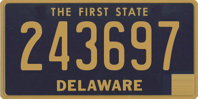 DE license plate 243697