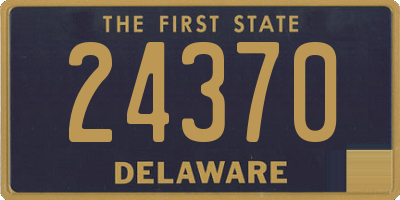 DE license plate 24370
