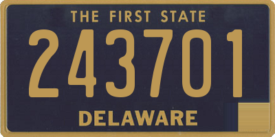 DE license plate 243701