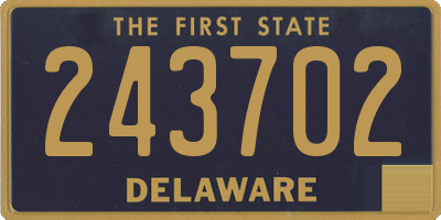 DE license plate 243702