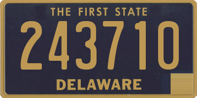 DE license plate 243710