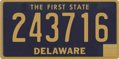 DE license plate 243716