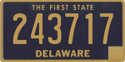 DE license plate 243717