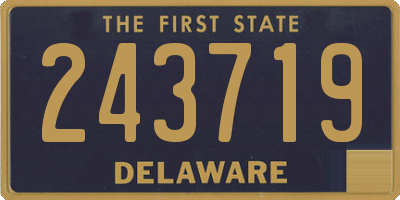DE license plate 243719