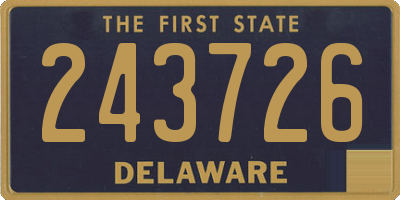 DE license plate 243726